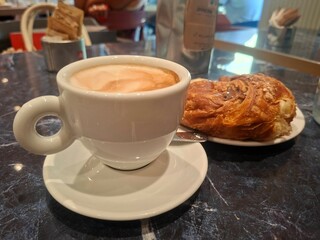 coffee and croissant