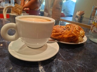 coffee and croissant