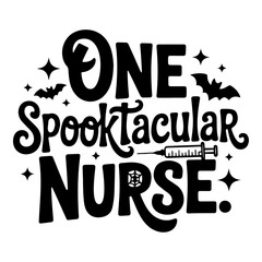 Obraz premium One spooktacular nurse