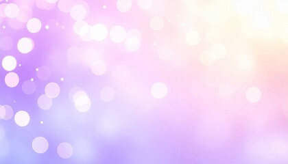 Obraz premium Delicate Bokeh Overlay with Soft Pastel Hues in Yellow Purple and Pink for Dreamy Backdrops