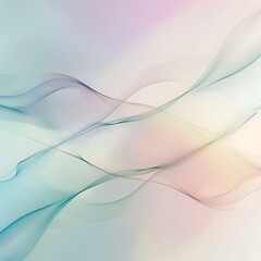 Flowing colorful fabric capturing soft light and vibrant hues in a graceful abstract design, generative ai