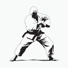 black silhouette of a man