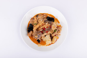 Sichuan cuisine hot pot chicken, a special snack