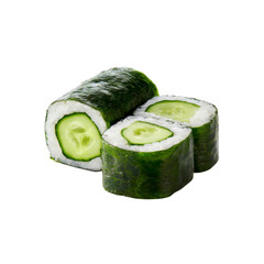 Delicious Cucumber Sushi Rolls Wrapped in Nori Seaweed