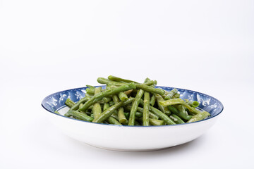 Stir-fried cowpeas on the plate