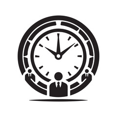 Minimal Business Clock for Time Management