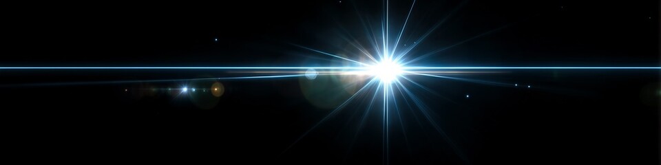Obraz premium Abstract Light Burst with Lens Flare Effects
