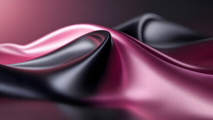 Modern Dark Pink Gradient Wallpaper with Black, Fuchsia, and Rose HDR Glow