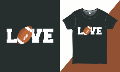 American Football Vector T-shirt Design, Typography Vector T-shirt, American football Retro Design for Print