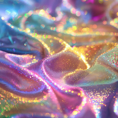 Colorful sparkles create a vibrant and magical atmosphere during a celebration at night, generative ai