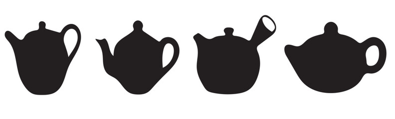 An isolated black silhouette of cattle icon 