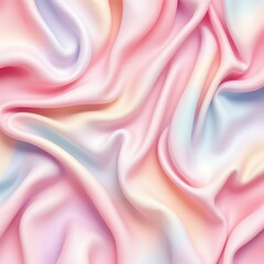 Obraz premium Iridescent dream: A pastel silk vortex radiating soft hues and ethereal elegance