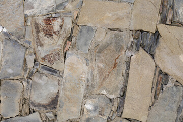 High-resolution image of a rustic stone wall texture. Perfect for background, design, and architectural projects.