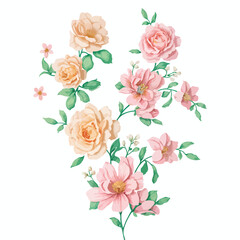 Abstract flower blooming design. Pattern with floral seamless. Art & Illustration