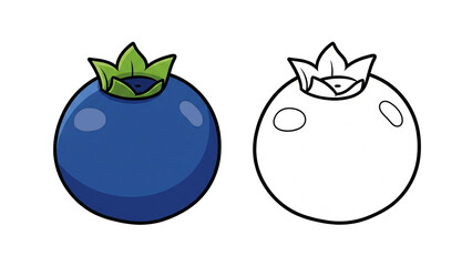 Berry Bounty: Vibrant, close-up of blueberry fruit isolated on a clear, food photography, it brings together health, freshness, and deliciousness in an engaging image.