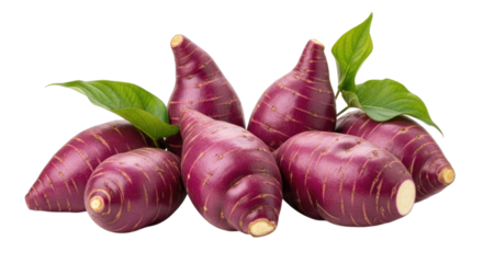 Purple Sweet Potatoes Isolated Transparent PNG