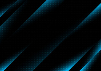 Blue and black gradient and square dots background.