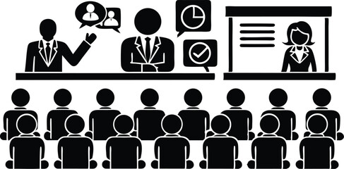 Business Presentation and Audience