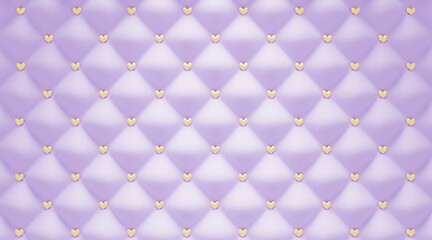 キルティング背景（ハート・紫）blenderで制作の3DCG
