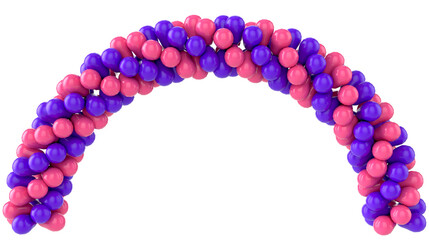 blue plastic beads