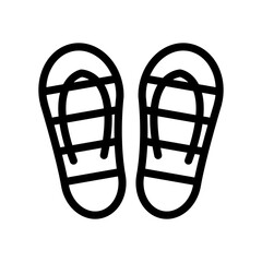 Slippers Icon Outline