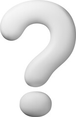 3D Question Mark Design with Smooth Curves