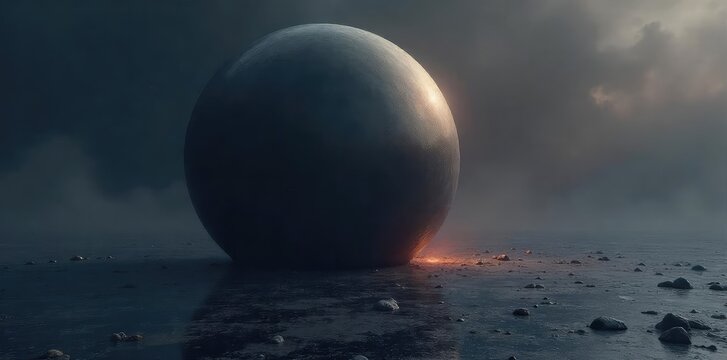 Perfect Dark Sphere in Empty Space Sound Absorption, Silence, Contemplation