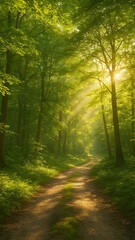 Obraz premium morning in the forest