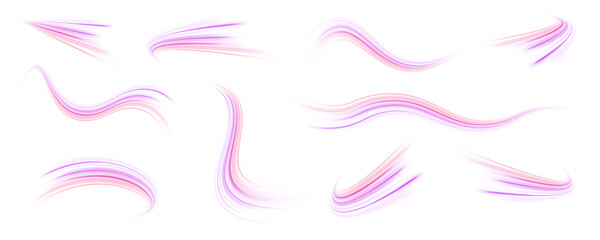 Blurred lines stretch across the canvas with a soft fading effect. The motion trail creates a feeling of velocity and lightness. Ideal for tech backgrounds.