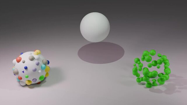 3d render of a 3d render of a symbol made of spheres