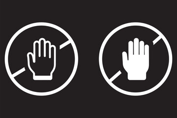 do not enter sign, hand stop sign, no entry symbol, prohibition sign, no entry restriction sign. Not Allowed stop sign, Prohibition sign or stop sign illustration transparent background