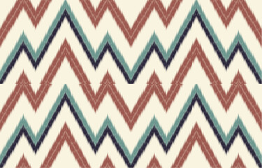 Obraz premium Ethnic abstract ikat art. Aztec ornament print. geometric ethnic pattern seamless color oriental. Design for background ,curtain, carpet, wallpaper, clothing, wrapping, Batik, vector illustration.