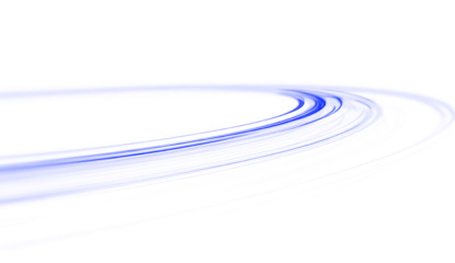 Glowing blue laser beam streak with bright motion trail, luminous blur, abstract vector light and dynamic stripes.