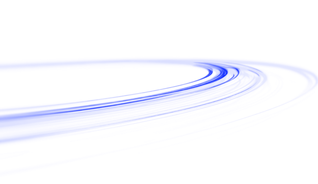 Glowing blue laser beam streak with bright motion trail, luminous blur, abstract vector light and dynamic stripes.