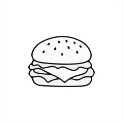 A fast food icon Clean vector design, perfect for menu design, food delivery apps, restaurant branding, packaging, and infographics