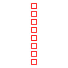 Red square Checkbox.