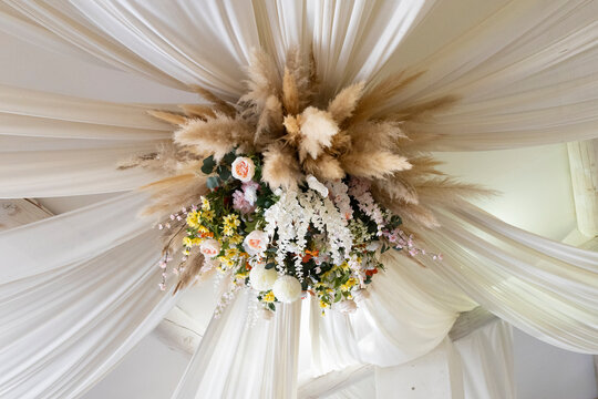 Tenture plafond mariage