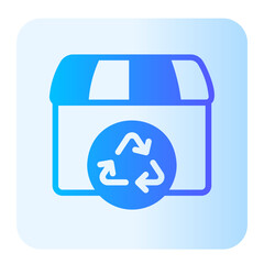 Obraz premium dumpster gradient icon
