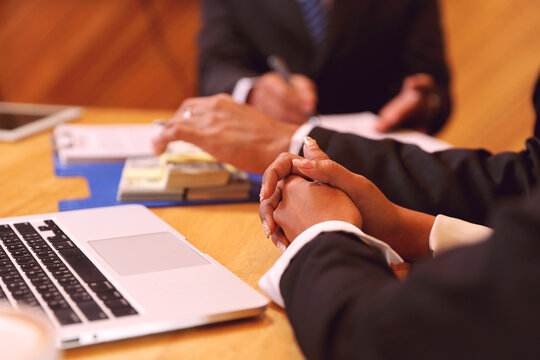 Trust and Partnership in a Business Deal. Financial Agreement and Negotiation.