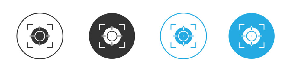 Focusing icon vector style flat trendy collection.