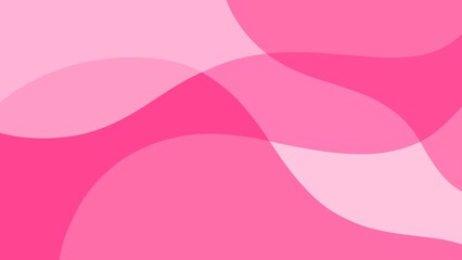 Abstract aesthetic frame background with pastel pink waves