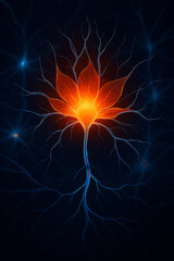 Glowing Neuron Flower Artistic Neural Network Illustration.jpg