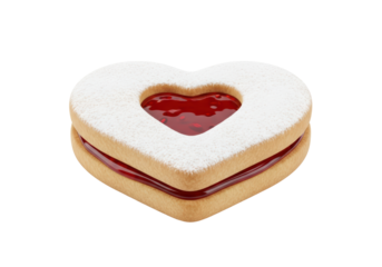 Delicious heart-shaped sandwich cookies filled with vibrant jam celebrating National Homemade