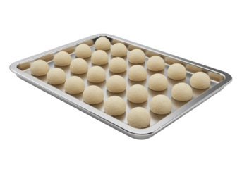 Baking Prep with Freshly Formed Cookie Dough Balls for National Homemade Cookies Day Celebrations