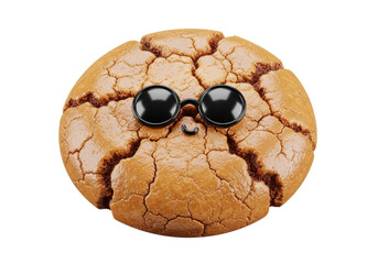 Cute cookie character adorned with playful sunglasses celebrating National Homemade Cookies Day