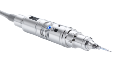 High-tech surgical laser for soft tissue incision, isolated on a Transparent background, PNG file.