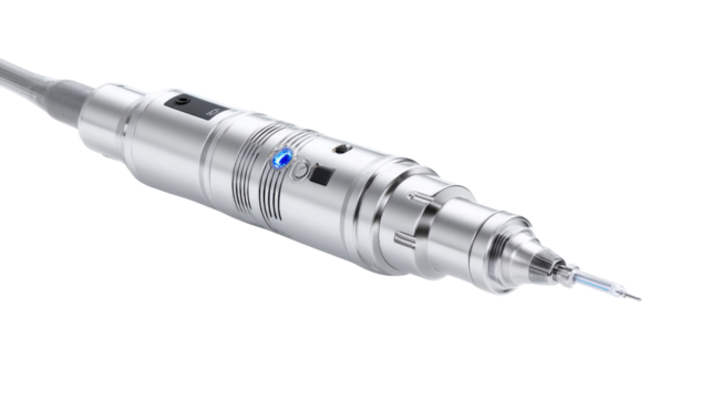 High-tech surgical laser for soft tissue incision, isolated on a Transparent background, PNG file.