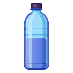 bottle of water isolated on white