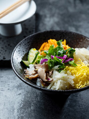 Bibimbap, Korean mixed rice with vegetable