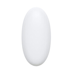 Minimalist white oval bar of soap mockup